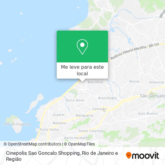 Cinepolis Sao Goncalo Shopping mapa