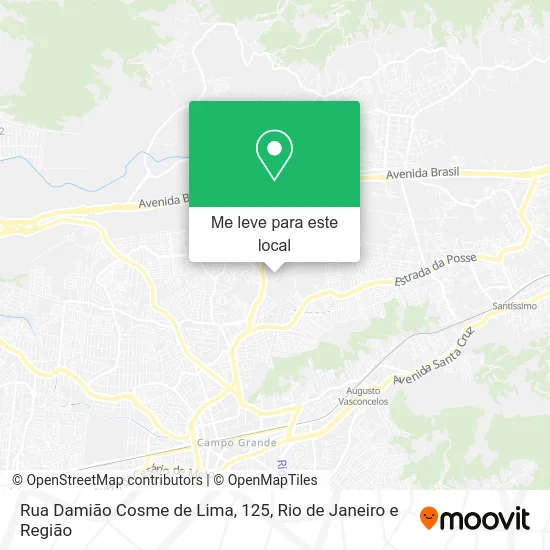 Rua Damião Cosme de Lima, 125 mapa