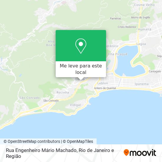 Rua Engenheiro Mário Machado mapa