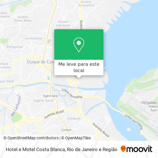 Hotel e Motel Costa Blanca mapa