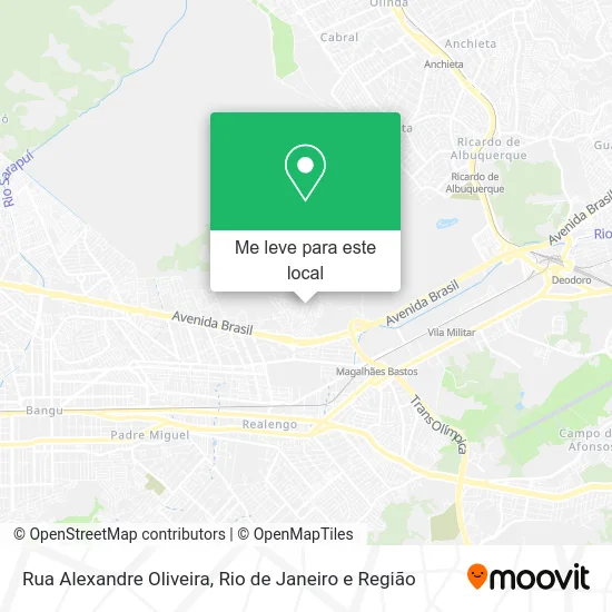 Rua Alexandre Oliveira mapa