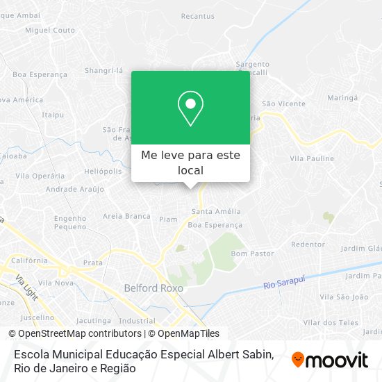 Escola Municipal Educação Especial Albert Sabin mapa