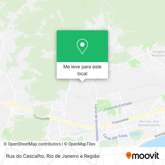 Rua do Cascalho mapa