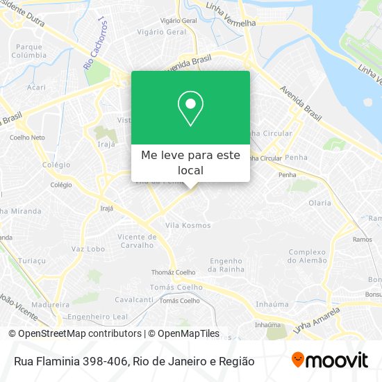 Rua Flaminia 398-406 mapa