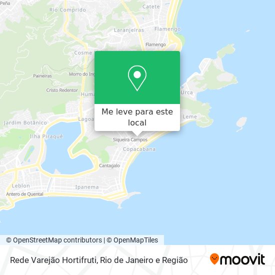 Rede Varejão Hortifruti mapa