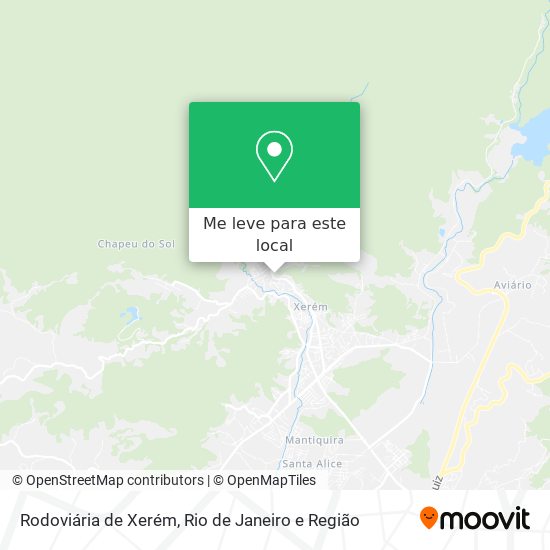 Rodoviária de Xerém mapa