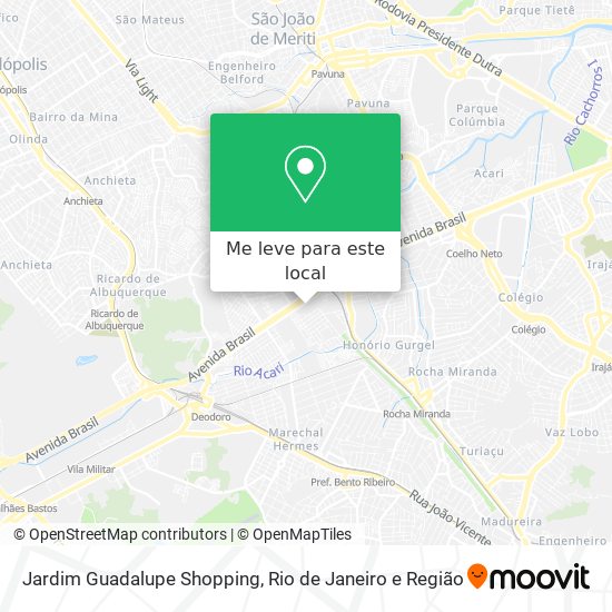 Jardim Guadalupe Shopping mapa