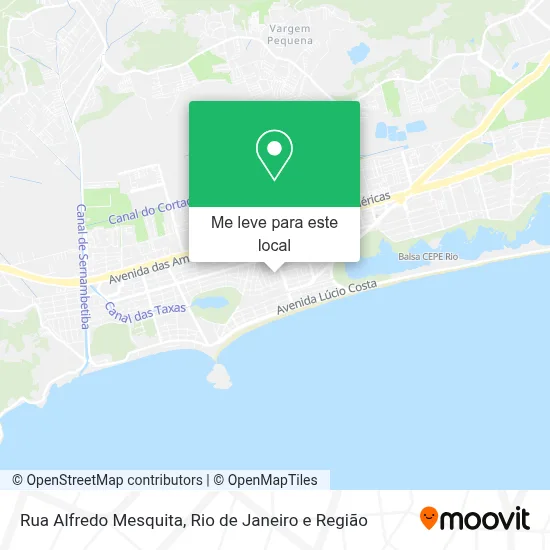 Rua Alfredo Mesquita mapa