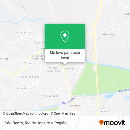 São Bento mapa
