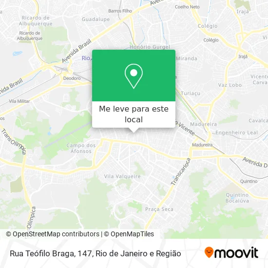 Rua Teófilo Braga, 147 mapa