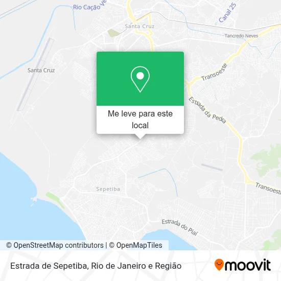 Estrada de Sepetiba mapa