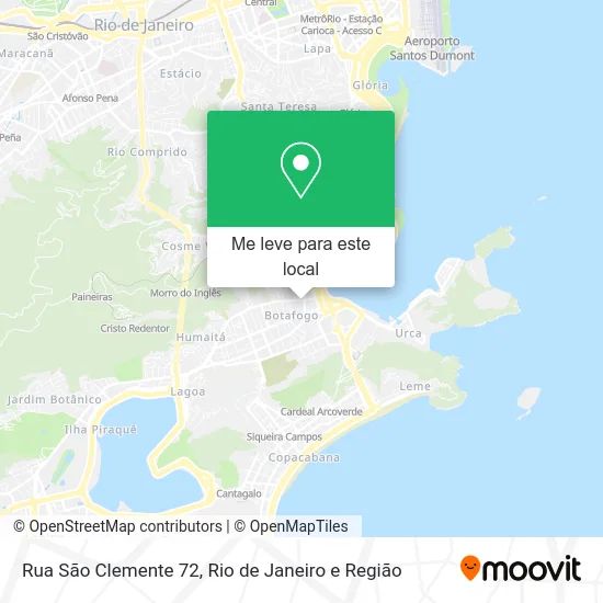 Rua São Clemente 72 mapa