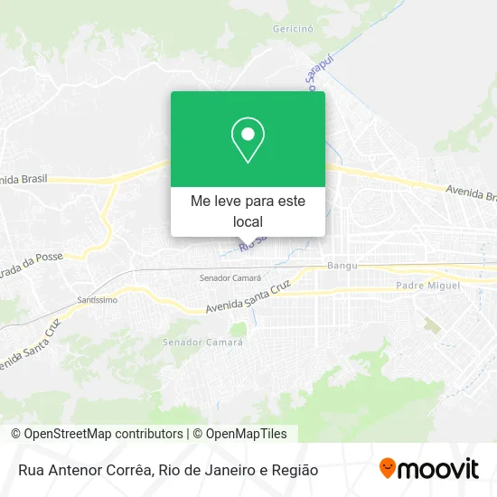 Rua Antenor Corrêa mapa