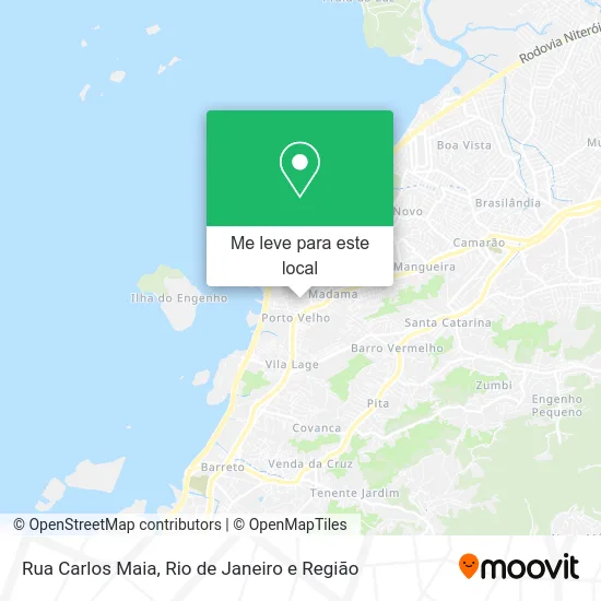 Rua Carlos Maia mapa