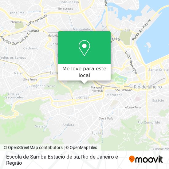 Escola de Samba Estacio de sa mapa