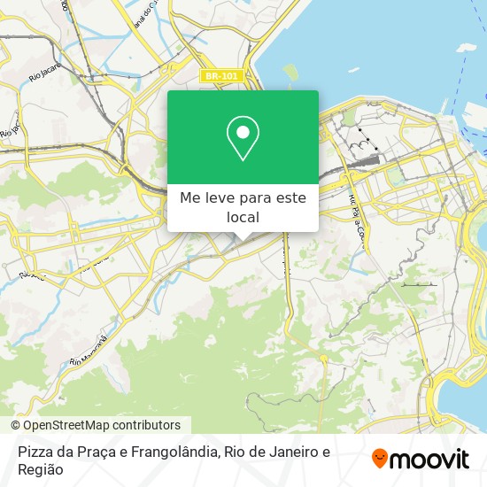 Pizza da Praça e Frangolândia mapa