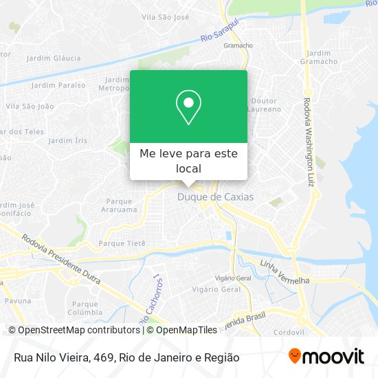 Rua Nilo Vieira, 469 mapa
