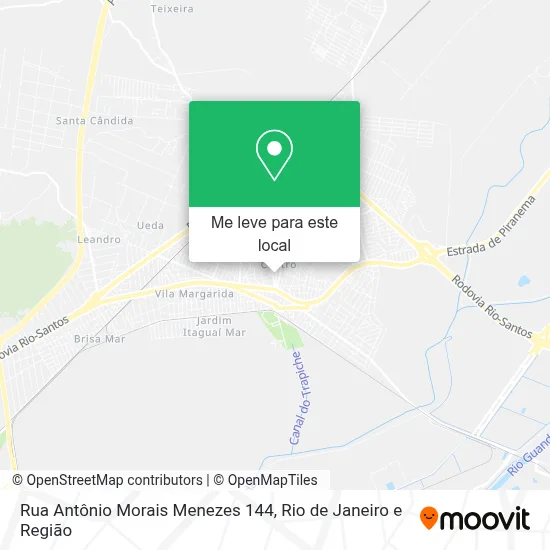 Rua Antônio Morais Menezes 144 mapa