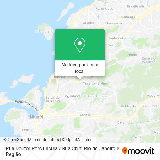 Rua Doutor Porciúncula / Rua Cruz mapa