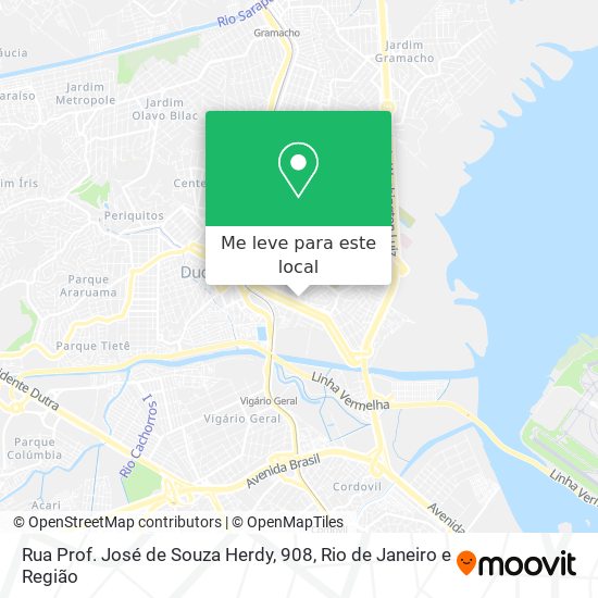 Rua Prof. José de Souza Herdy, 908 mapa