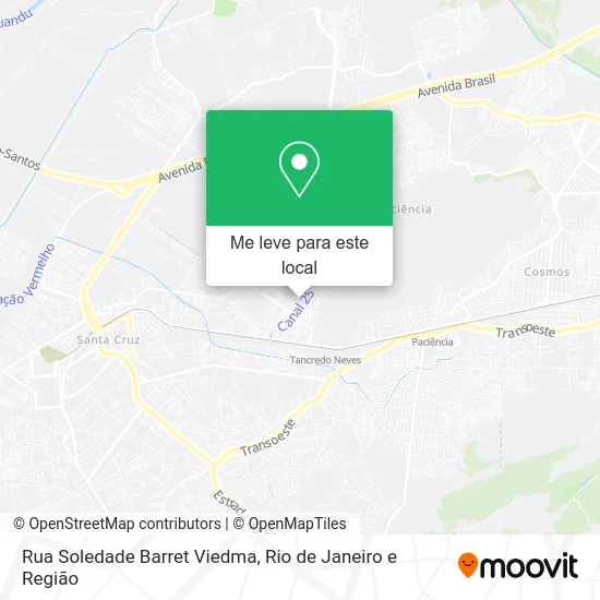 Rua Soledade Barret Viedma mapa