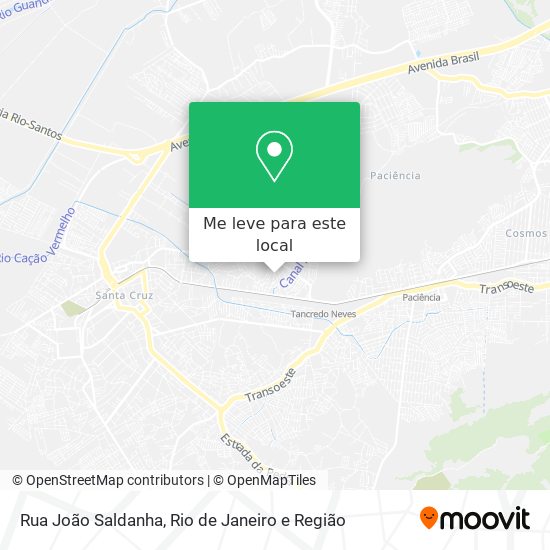 Rua João Saldanha mapa