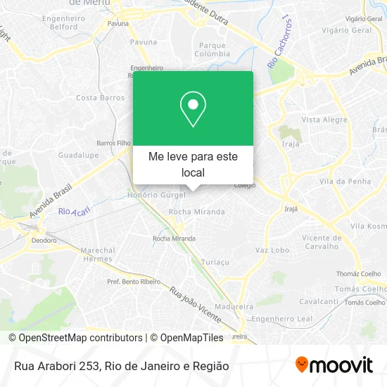 Rua Arabori 253 mapa