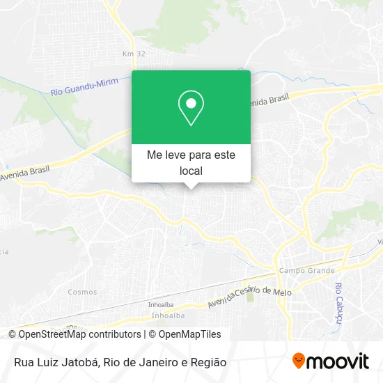 Rua Luiz Jatobá mapa