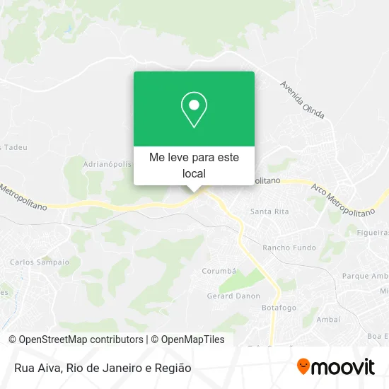 Rua Aiva mapa