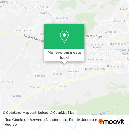 Rua Gisela de Azevedo Nascimento mapa