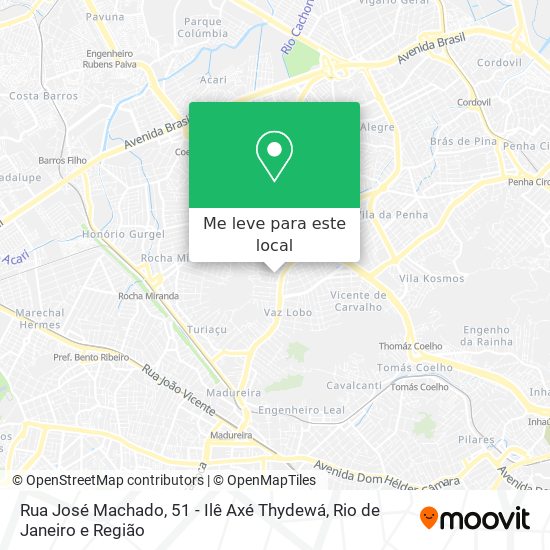 Rua José Machado, 51 - Ilê Axé Thydewá mapa