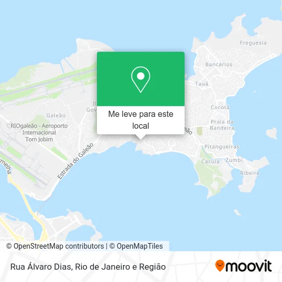 Rua Álvaro Dias mapa