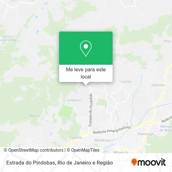 Estrada do Pindobas mapa