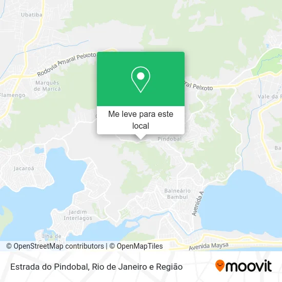 Estrada do Pindobal mapa