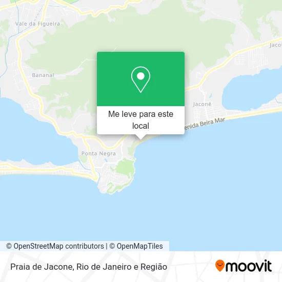 Praia de Jacone mapa