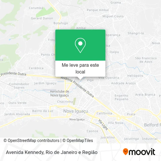Avenida Kennedy mapa