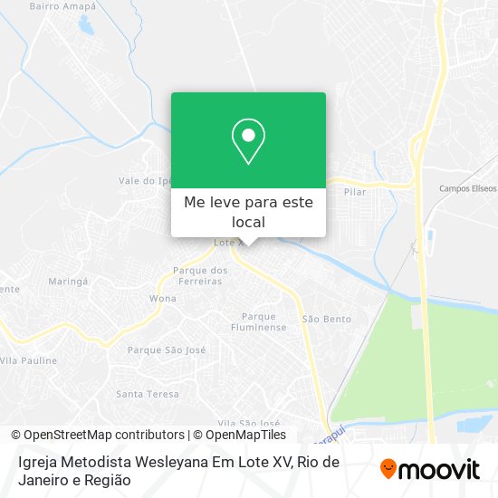 Igreja Metodista Wesleyana Em Lote XV mapa