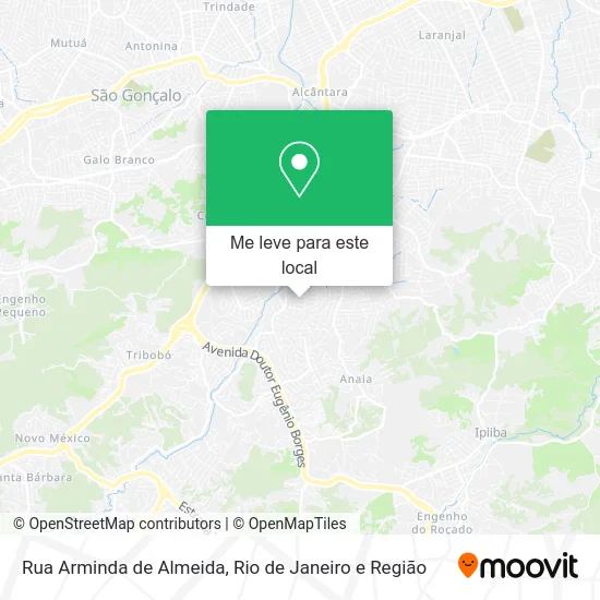 Rua Arminda de Almeida mapa