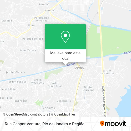 Rua Gaspar Ventura mapa