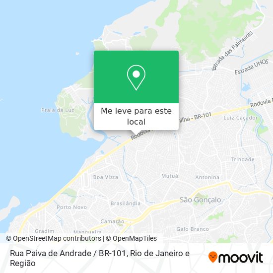 Rua Paiva de Andrade / BR-101 mapa