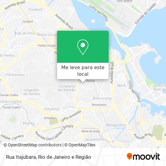 Rua Itajubara mapa