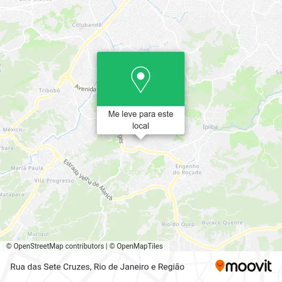 Rua das Sete Cruzes mapa