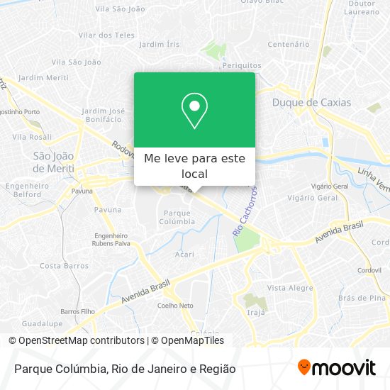 Parque Colúmbia mapa