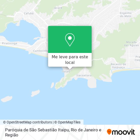 Paróquia de São Sebastião Itaipu mapa