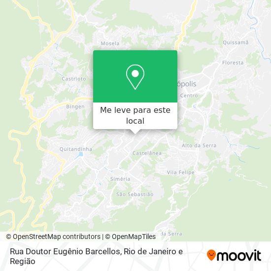 Rua Doutor Eugênio Barcellos mapa