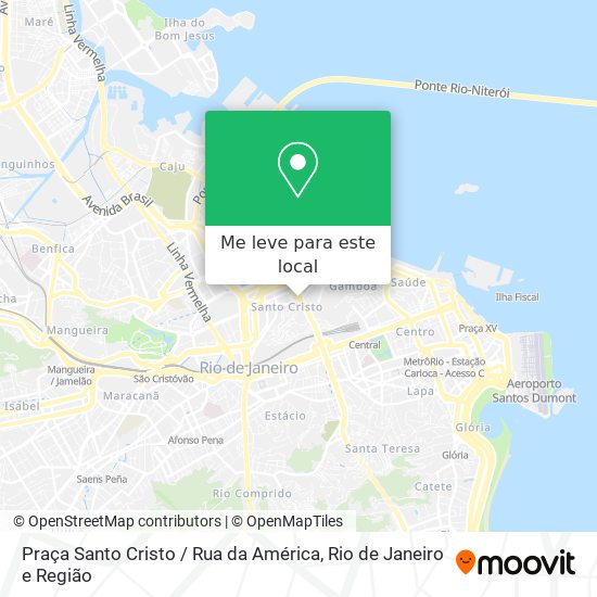 Praça Santo Cristo / Rua da América mapa