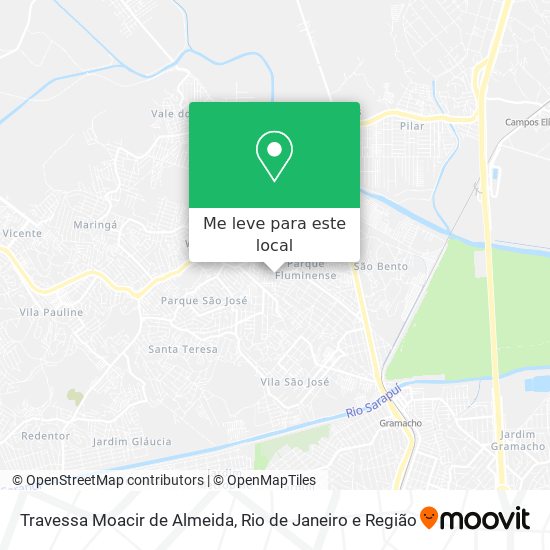 Travessa Moacir de Almeida mapa