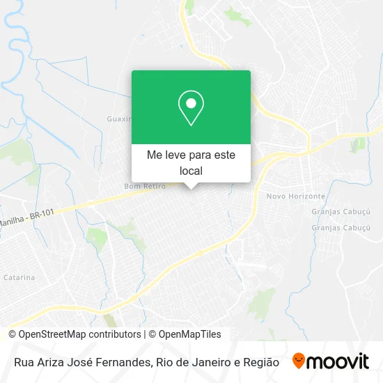 Rua Ariza José Fernandes mapa