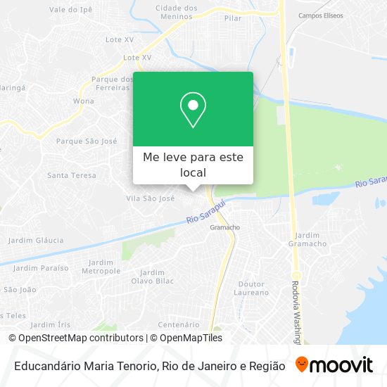 Educandário Maria Tenorio mapa