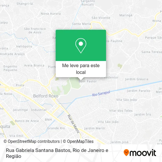 Rua Gabriela Santana Bastos mapa